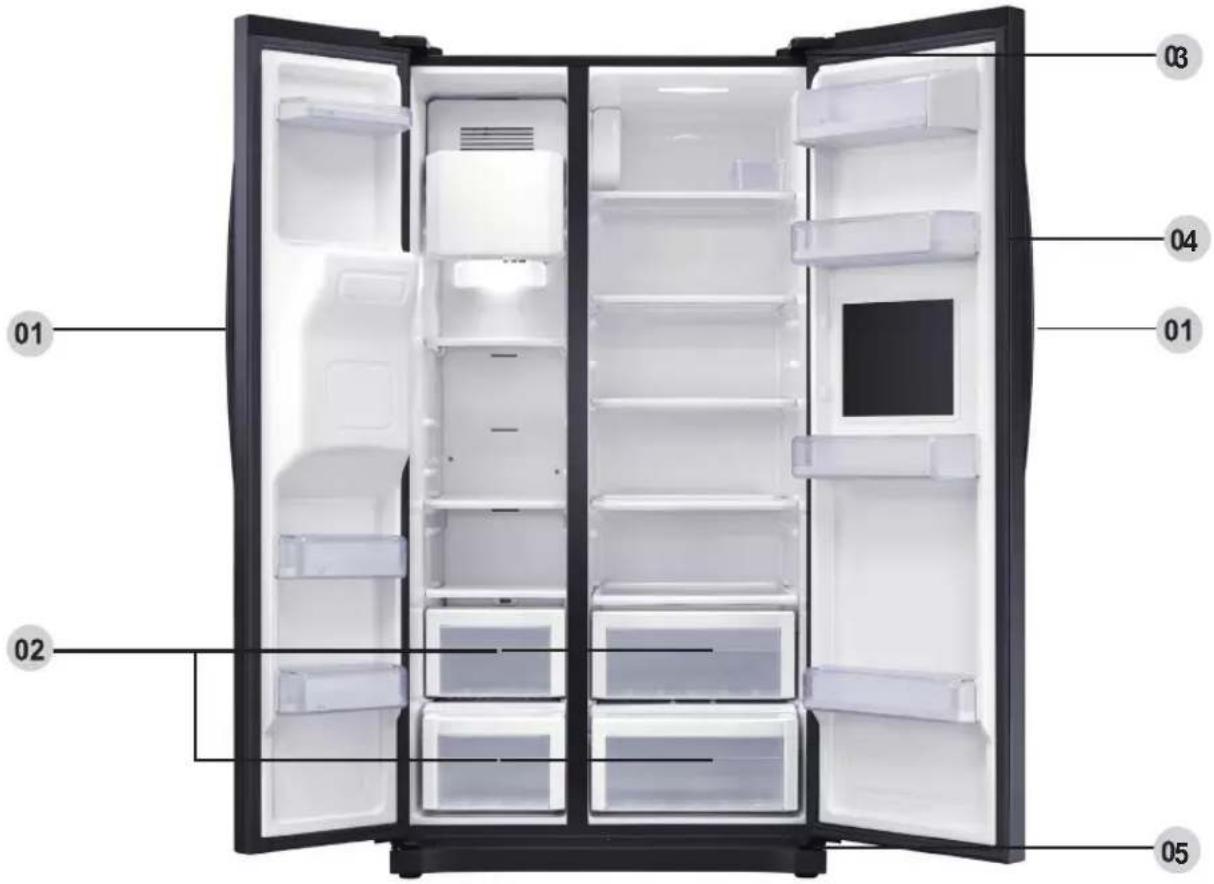 SAMSUNG RS50N3513WW - ! FIGYELMEZTETÉS - 1