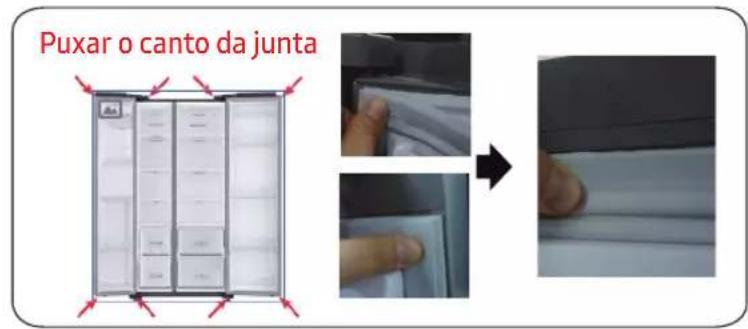 SAMSUNG RS50N3513WW - Para voltar a colocar a junta - 1