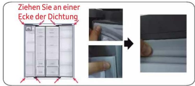 SAMSUNG RS50N3513WW - Austausch der Dichtung - 1