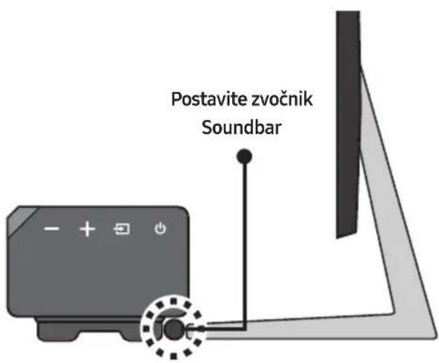 Postavite zvočnik Soundbar