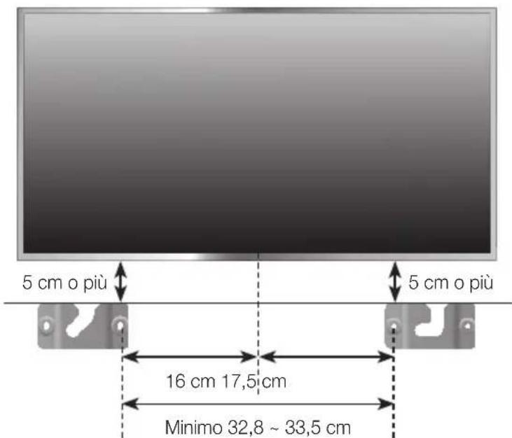 SAMSUNG HWJ660 - INSTALLAZIONE DELLA STAFFA SENZA FARE RIFERIMENTO ALLA GUIDA ALL'INSTALLAZIONE A PARETE - 1