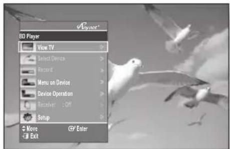 SAMSUNG BDP1620A - Menu TV Anynet+ - 1