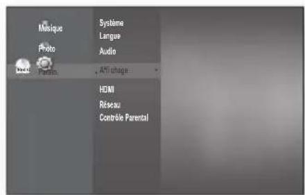 SAMSUNG BDP1620A - CONFIGURATION DES OPTIONS D'AFFICHAGE - 1