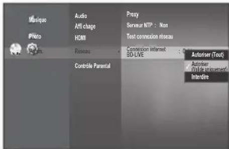 SAMSUNG BDP1620A - Connexion Internet BD-LIVE - 1