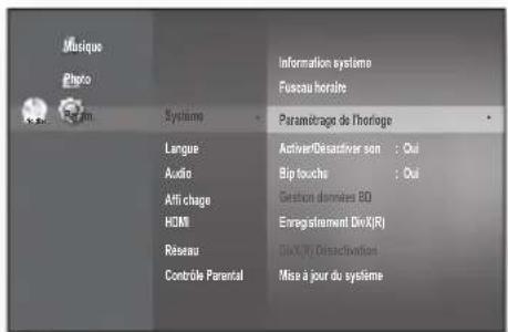 SAMSUNG BDP1620A - Réglez l'heure - 1