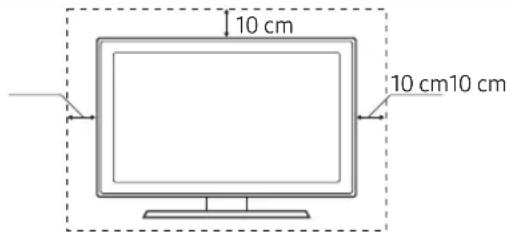 SAMSUNG QE75Q7FAMT - Ausreichende Belüftung Ihres Geräts - 1
