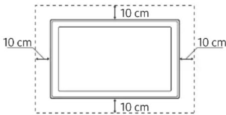 SAMSUNG QE75Q7FAMT - Ventilación adecuada del televisor - 2
