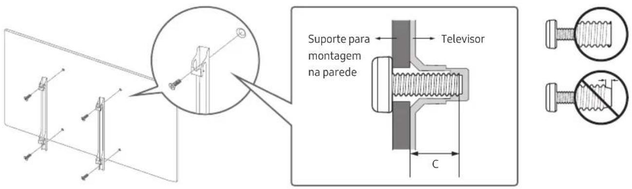 SAMSUNG QE65Q9FAMT - Montagem do televator numa parede - 2