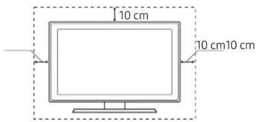 SAMSUNG QE65Q9FAMT - Installasjon med et stativ Installasjon med et veggfeste - 1