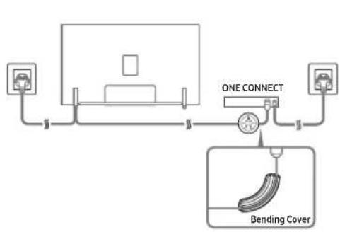 SAMSUNG QE65Q9FAMT - Ansluta tv:n till One Connect - 1
