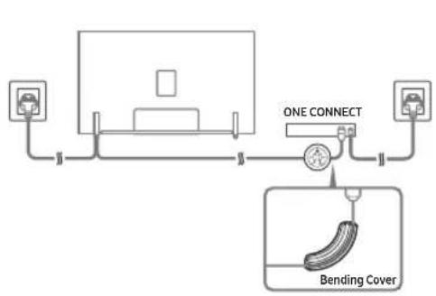 SAMSUNG QE65Q9FAMT - Koble TV-en til One Connect - 1