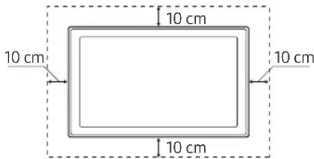 SAMSUNG UE49MU6445U - Ventilación adecuada del televisor - 2
