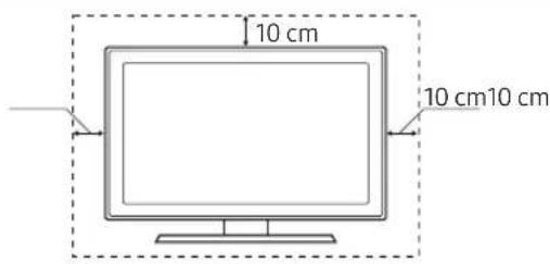 SAMSUNG UE49MU6445U - Sorg for correkt ventilation til dit tv - 1
