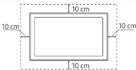 SAMSUNG UE49MU6205K - Providing proper ventilation for your TV - 2