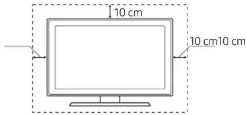 SAMSUNG UE49MU6205K - Ventilación adecuada del televisor - 1