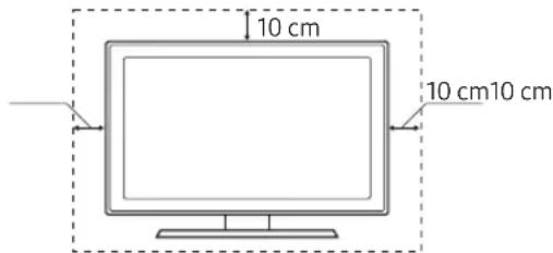 SAMSUNG UE49MU6205K - Ventilation adaptée de votre téléviseur - 1