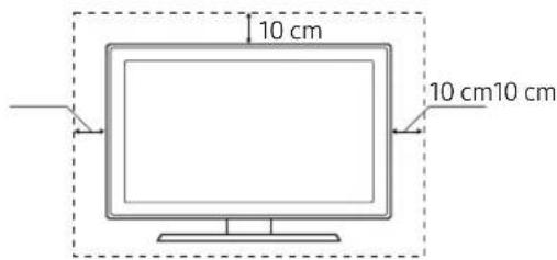 SAMSUNG UE55MU6195U - Ventilación adecuada del televisor - 1