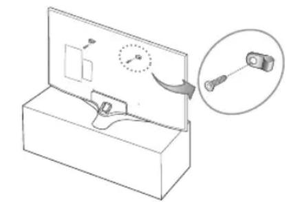 SAMSUNG UE55MU6195U - Preventing the TV from falling - 1