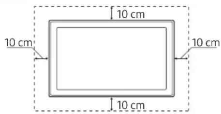 SAMSUNG UE75MU7005T - Ventilation adaptée de votre téléviseur - 1