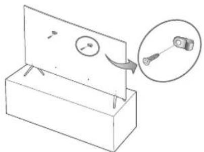 SAMSUNG UE75MU7005T - Sikkerhetsforholdsregler: Feste TV-en til veggen for Å unngå at den faller - 3