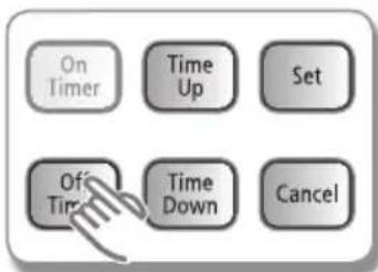 On Timer Time Up Set Off Time Time Down Cancel