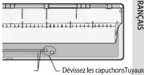 RANÇAIS Dévissez les capuchonsTuyaux