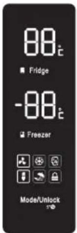 Steel Cucine XFR7F - Controles de la pantalla - 1