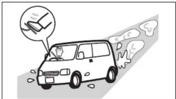 SUZUKI Every Wagon (2017) - 水たまりを走行したあとや洗車後はブレーキの効きを確認 - 1