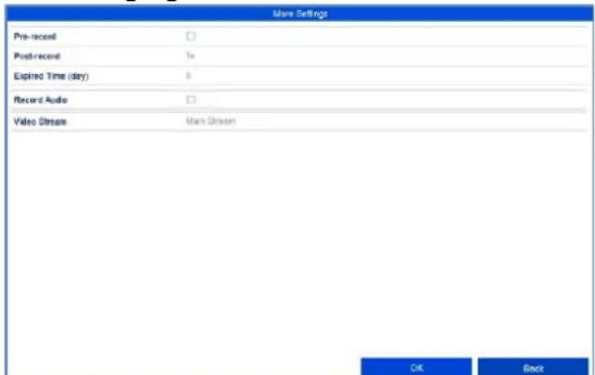 ABUS HDCC90001 - Onglet Enregistrement - 2