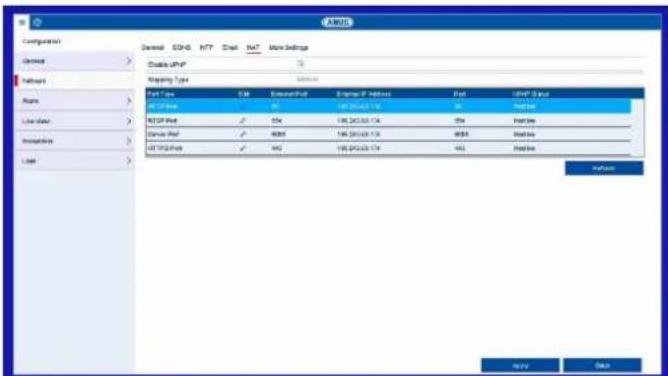 ABUS HDCC90001 - Onglet NAT - 1