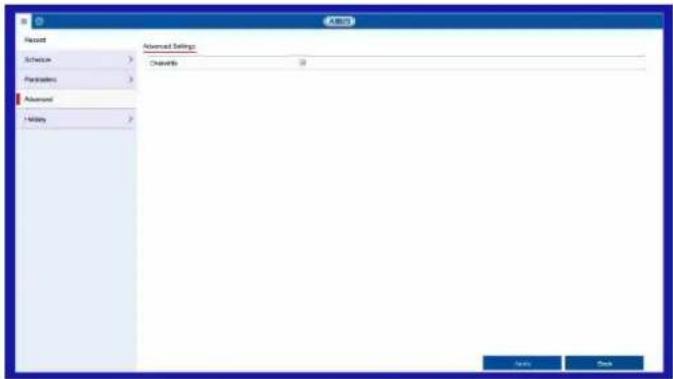 ABUS HDCC90001 - Onglet Enregistrement - 4