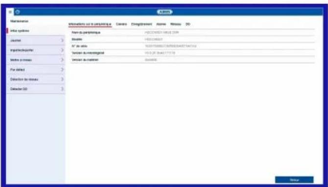 ABUS HDCC90001 - Info système - 1