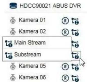 ABUS HDCC90001 - Utilisation liste des caméras - 1