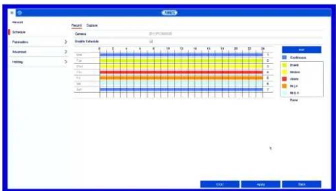 ABUS HDCC90001 - Onglet Enregistrement - 7