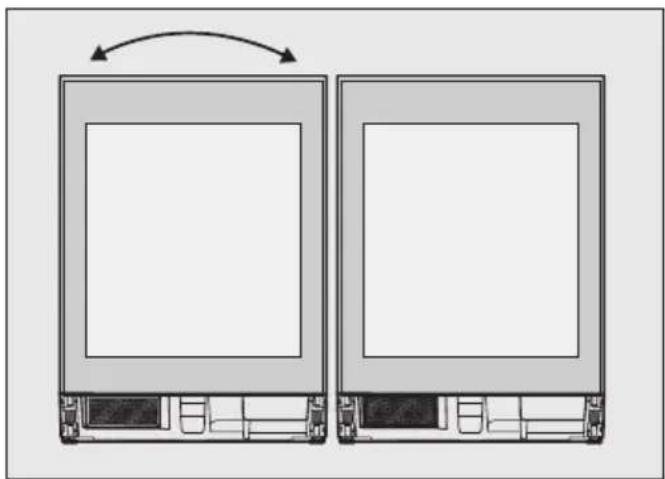 MIELE KSK 6300 - Az ajtó nyitási irányának megváltoztatása - 1