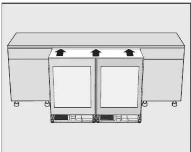 MIELE KSK 6300 - Inserire la combinazione di apparecchi nel vano - 1