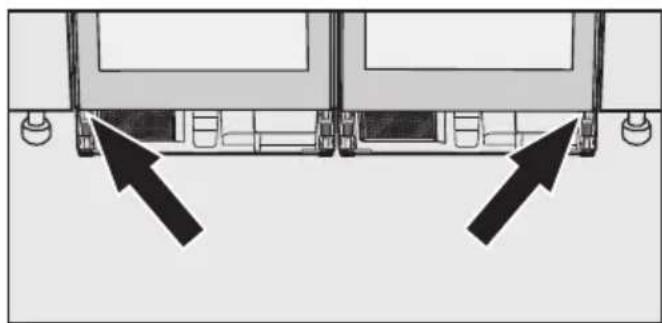 MIELE KSK 6300 - Fixez la combinaison dans la niche - 1