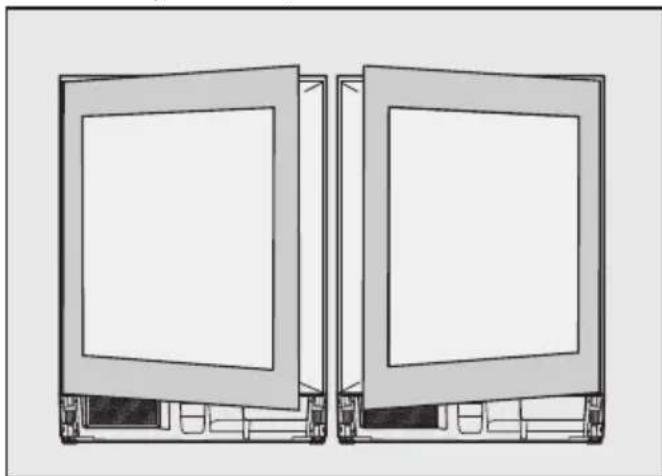 MIELE KSK 6300 - Cambiare l'incernieratura dello sportello - 2