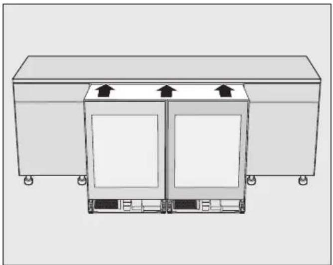 MIELE KSK 6300 - Glisser les deux modèles d'appareils dans la niche - 1