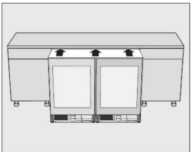MIELE KSK 6300 - Povezava aparatov na spodnji strani - 3