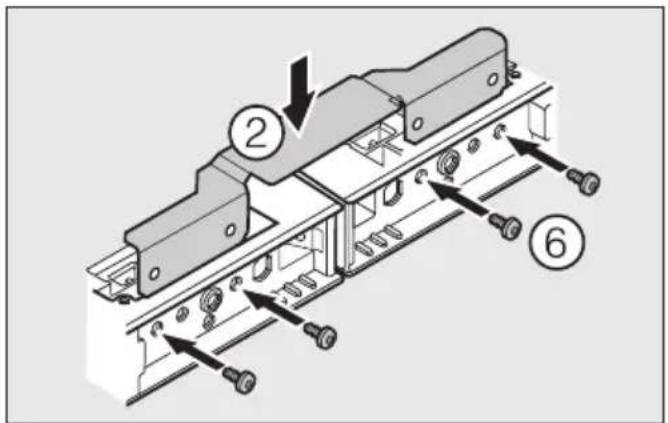 MIELE KSK 6300 - Montaža pod delovni pult iz materia- la, pri katerem privijanje ni mogoče - 1