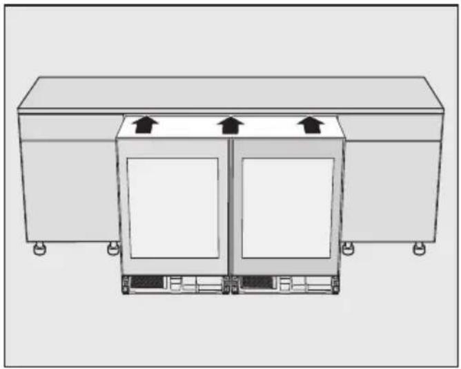 MIELE KSK 6300 - Förbereda, rikta och sätta ihop vinskåpen - 8