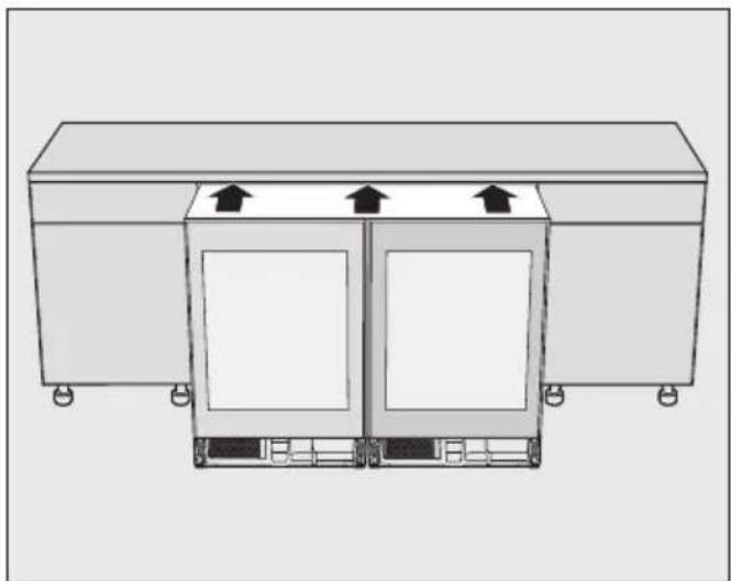 MIELE KSK 6300 - Laiteyhdistelmän työntäminen sijoitusaukkoon - 1
