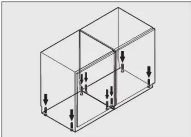 MIELE KSK 6300 - Seadmete ettevalmistamine, joondamine ja ühendamine - 1
