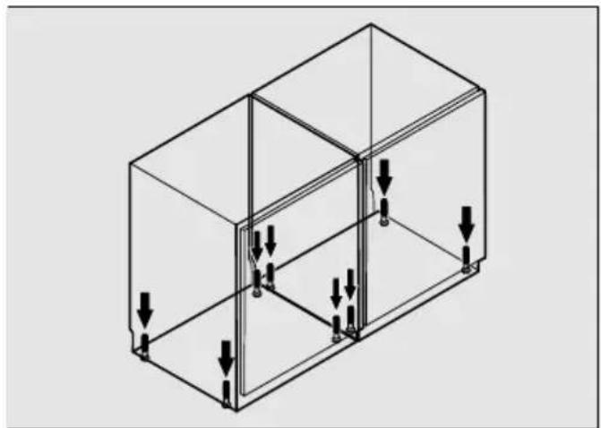 MIELE KSK 6300 - Pregătirea, alinierea și îmbina- rea aparatului - 1