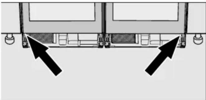 MIELE KSK 6300 - Fixarea combinației de aparate în nişă - 1