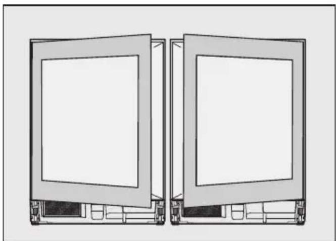 MIELE KSK 6300 - Az ajtó nyitási irányának megváltoztatása - 2