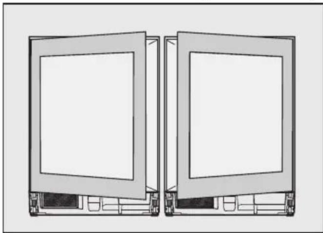 MIELE KSK 6300 - Het veranderen van de draai- richting van de deur - 2