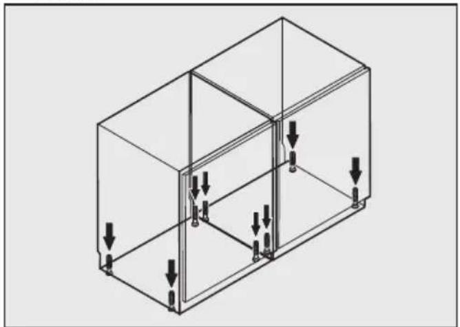 MIELE KSK 6300 - Laitteiden valmistelu, suorista- minen ja liittäminen toisiinsa - 1