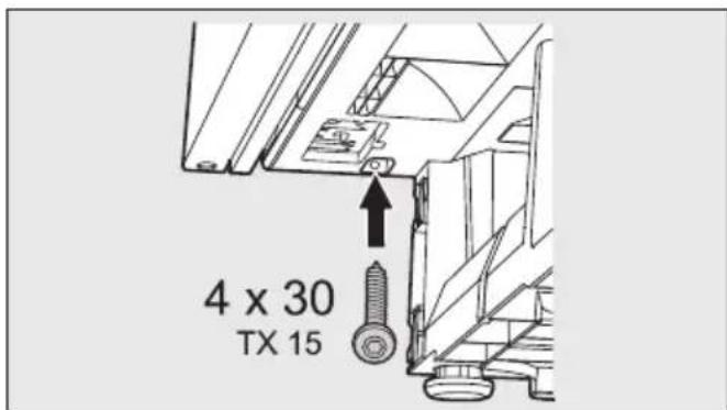 MIELE KSK 6300 - Fissare la combinazione di apparecchi nel vano d'incasso - 2